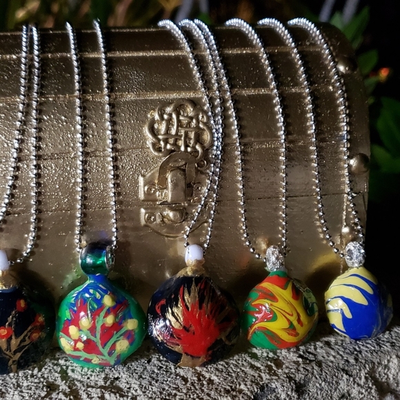 One OF A KIND HAND MADE 925 STERLING SILVER NECKLA - Picture 3 of 6